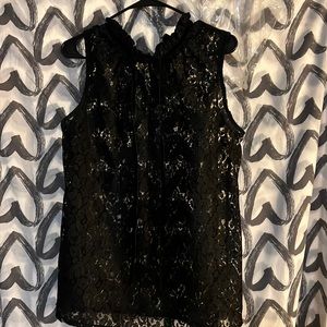 Worthington black blouse w sequence XL/